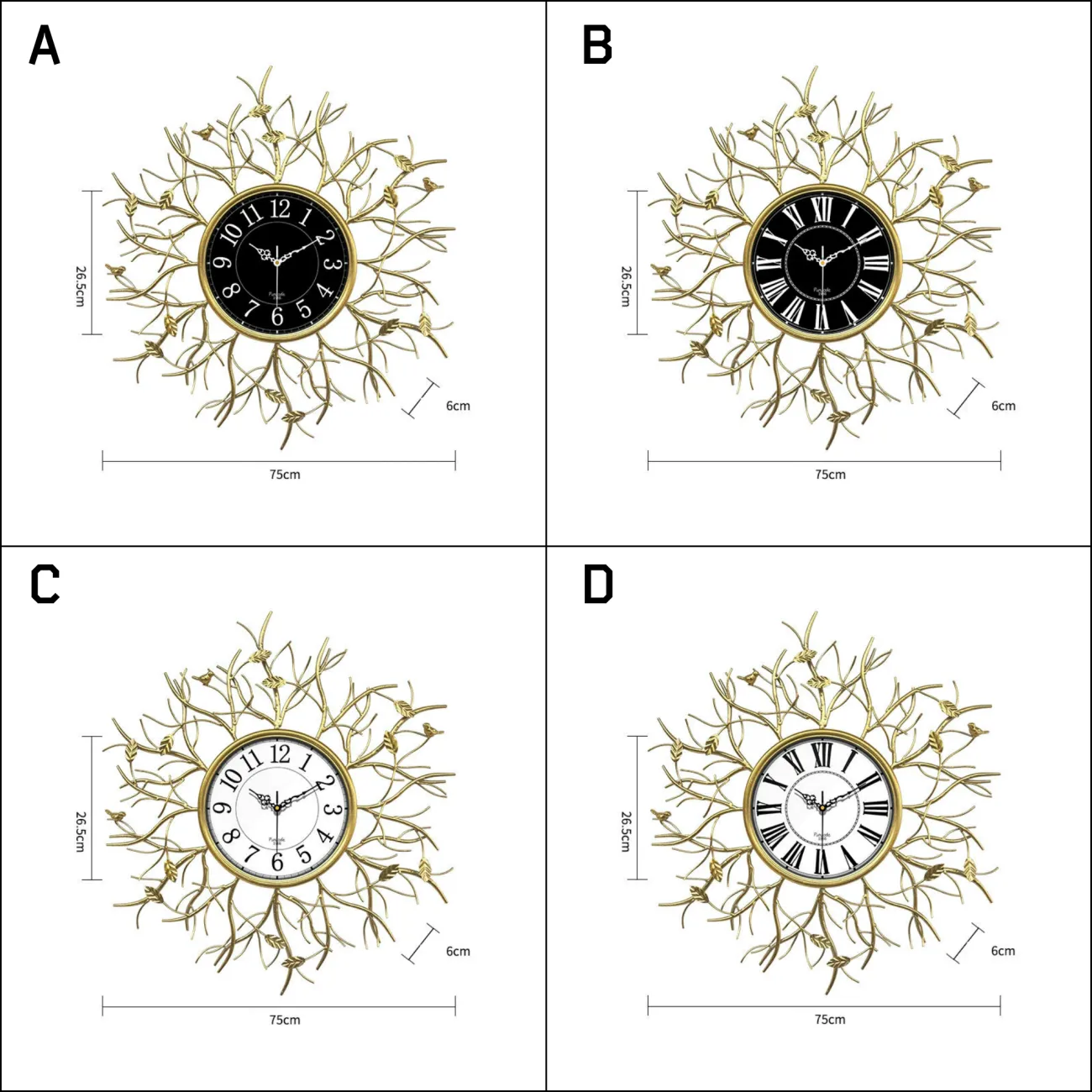 Дизайнерский настенный декор часы LaLume-KKK00352