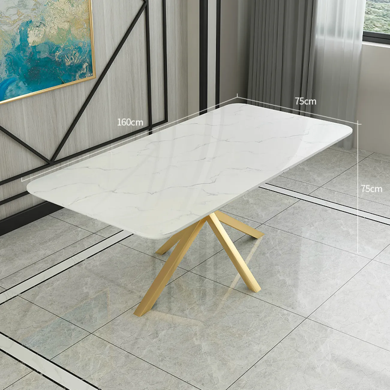 Дизайнерский обеденный стол - LaLume-AZ00399