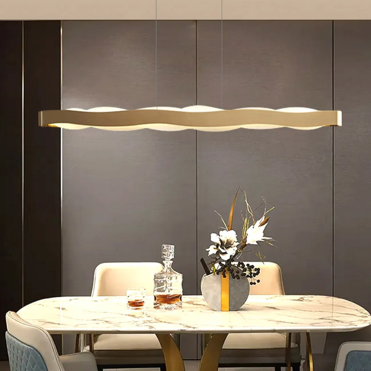 Подвесной светильник MALIKA LONG L120 Brass от ImperiumLoft