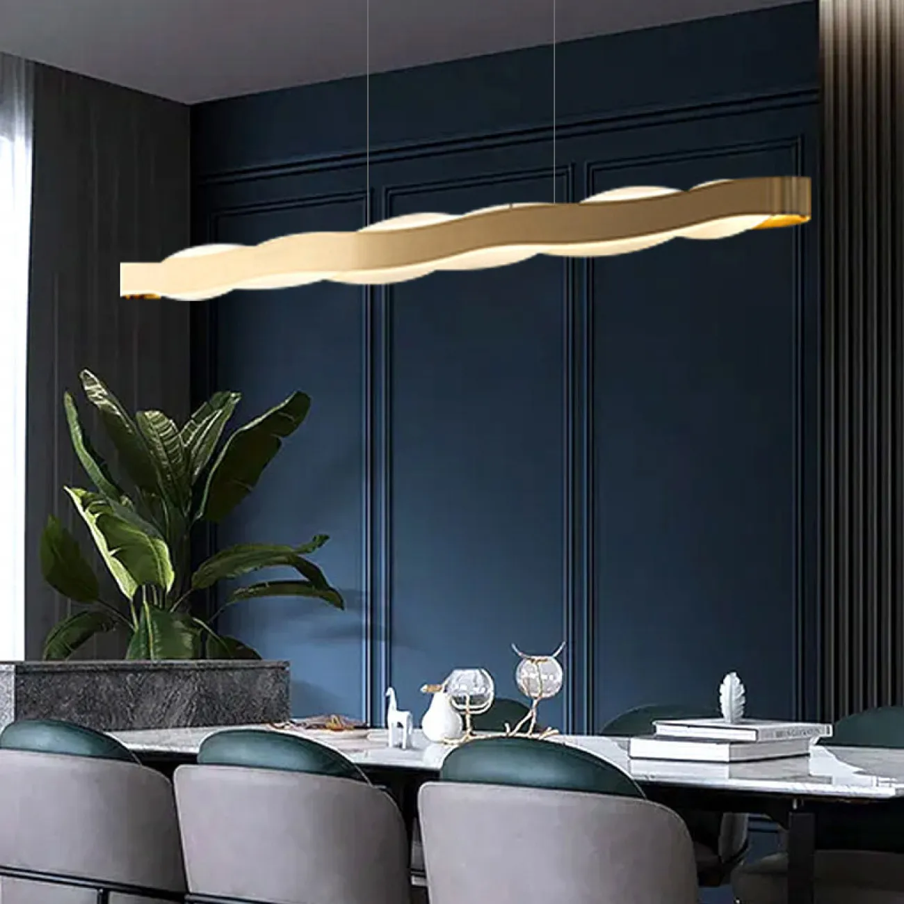 Подвесной светильник MALIKA LONG L120 Black от ImperiumLoft