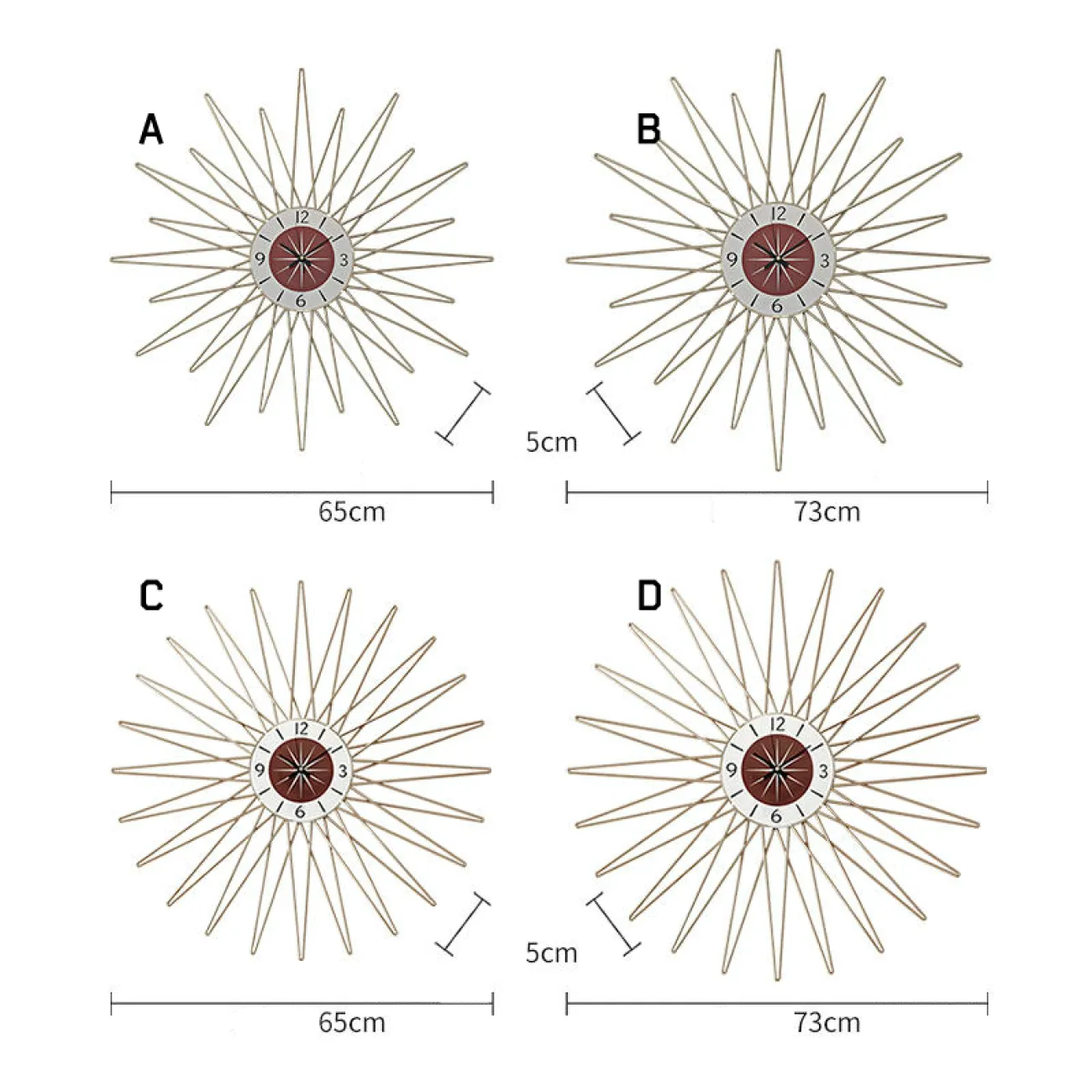 Дизайнерский настенный декор часы LaLume-KKK00372 Дизайнерский настенный декор часы LaLume-KKK00372