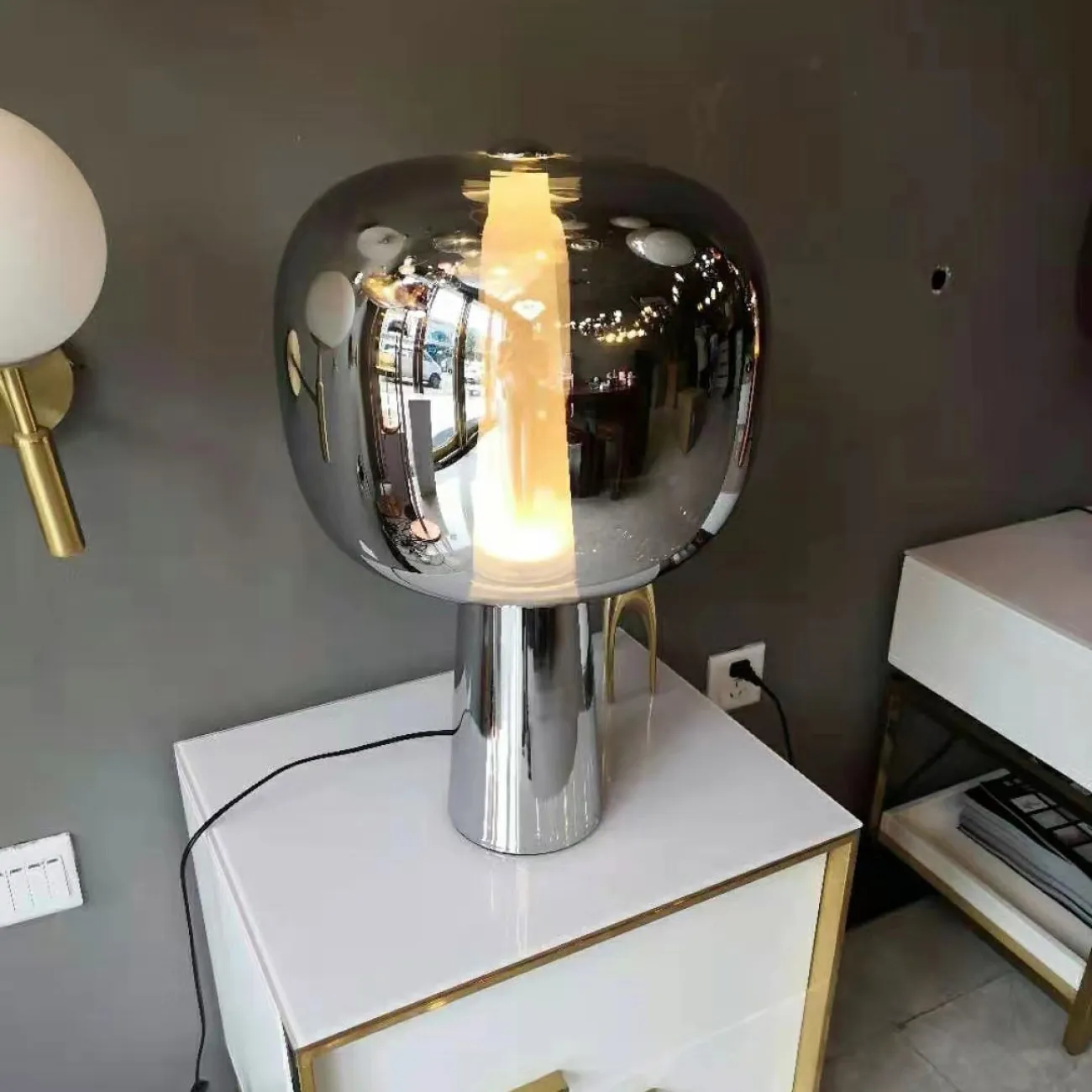 Настольная лампа FOLLETT TAB Chrome от ImperiumLoft Настольная лампа FOLLETT TAB Chrome от ImperiumLoft