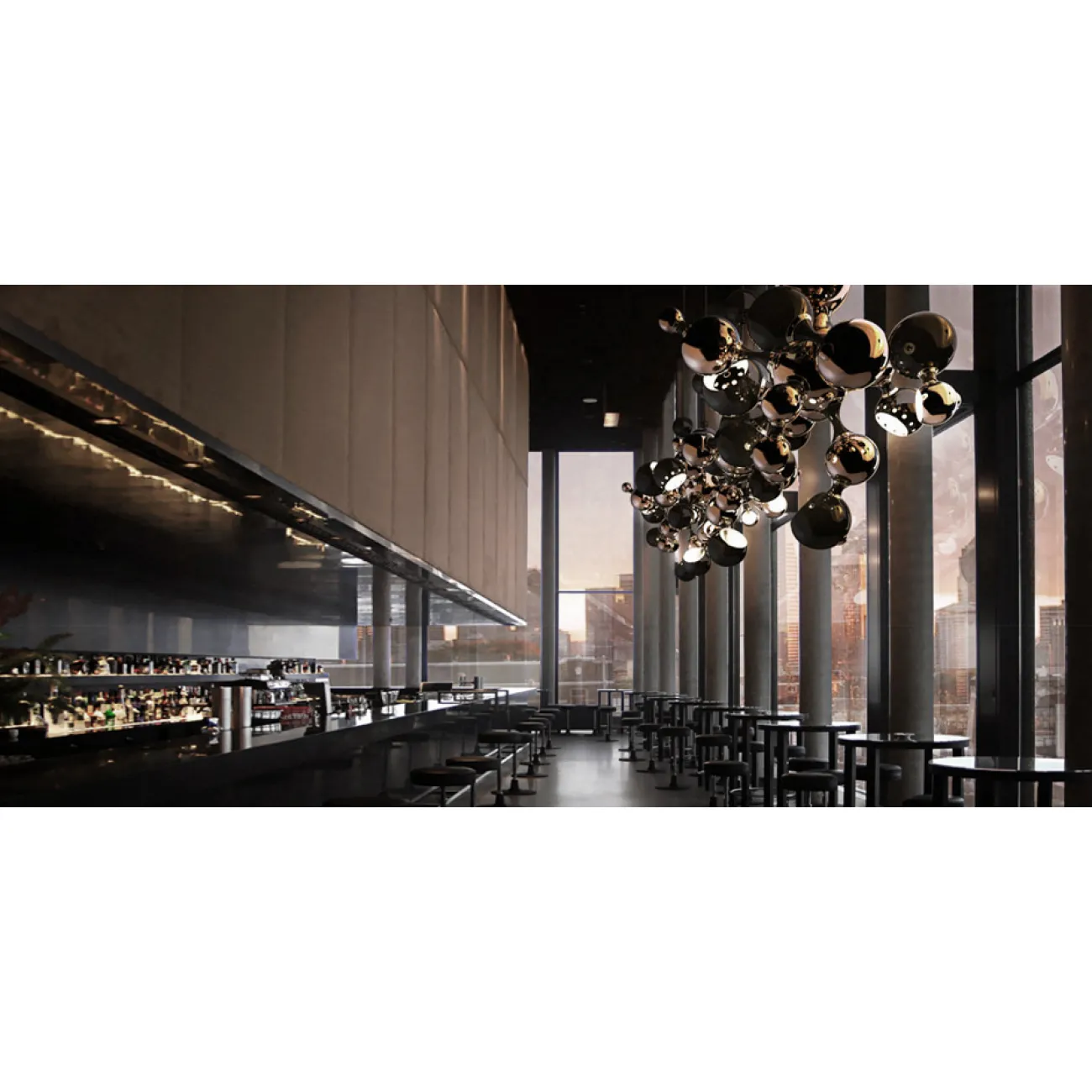 Люстра Atomic Suspension white Delightfull от LaLume
