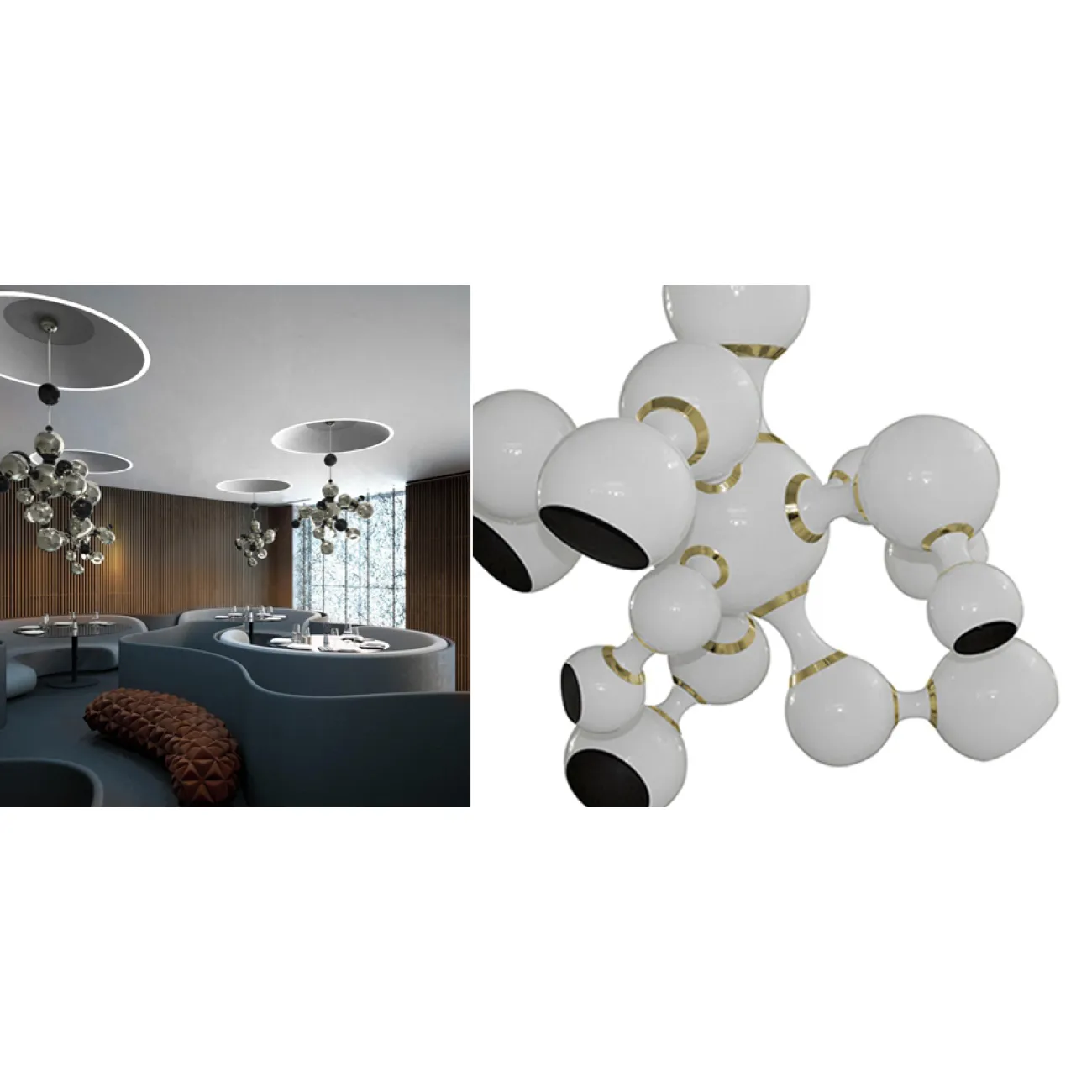 Люстра Atomic Suspension white Delightfull от LaLume