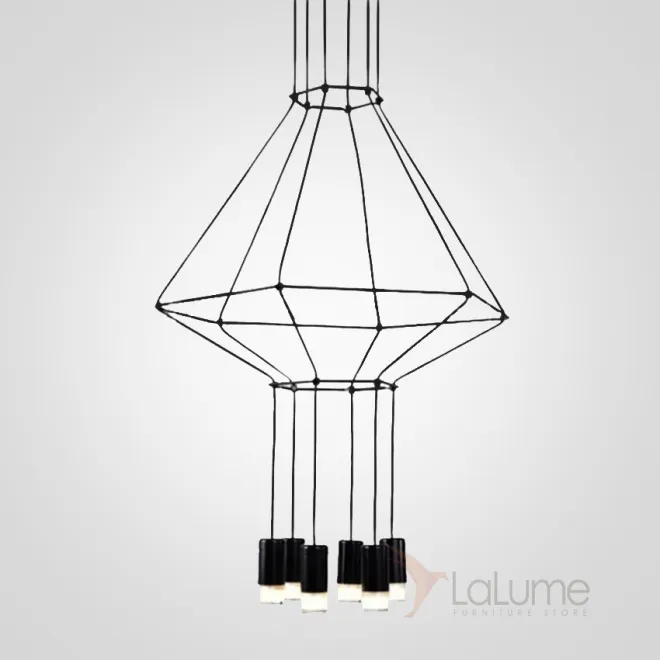 Vibia Wireflow Chandelier 0307 LED Suspension lam 