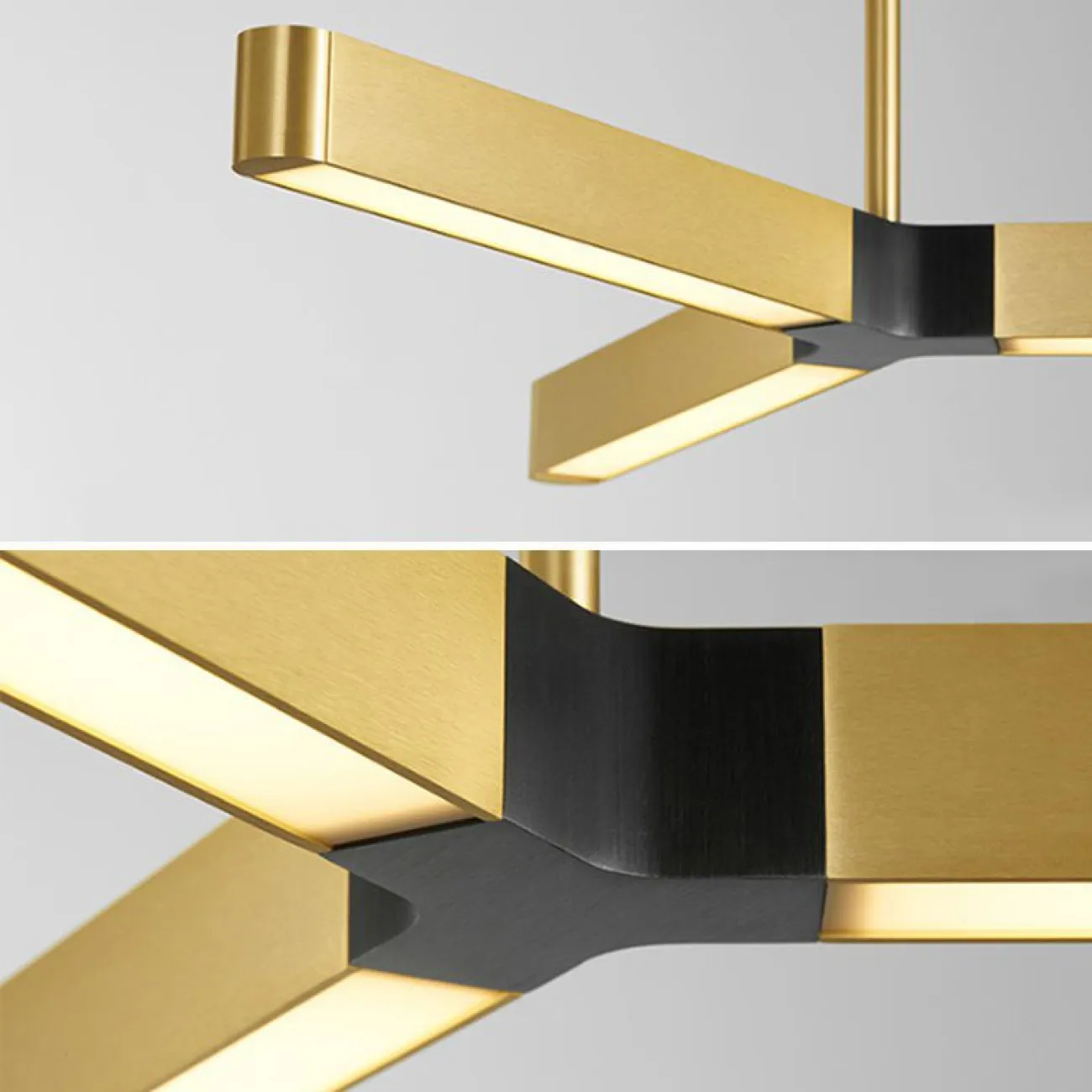 Подвесная люстра CROSS A Золото от ImperiumLoft