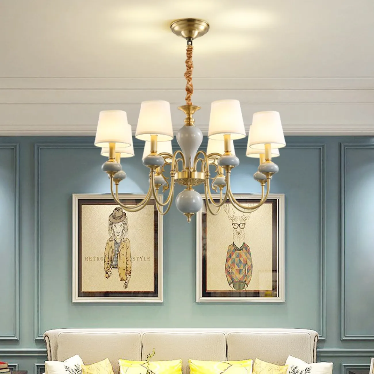 Подвесная люстра ZOE 6 от ImperiumLoft