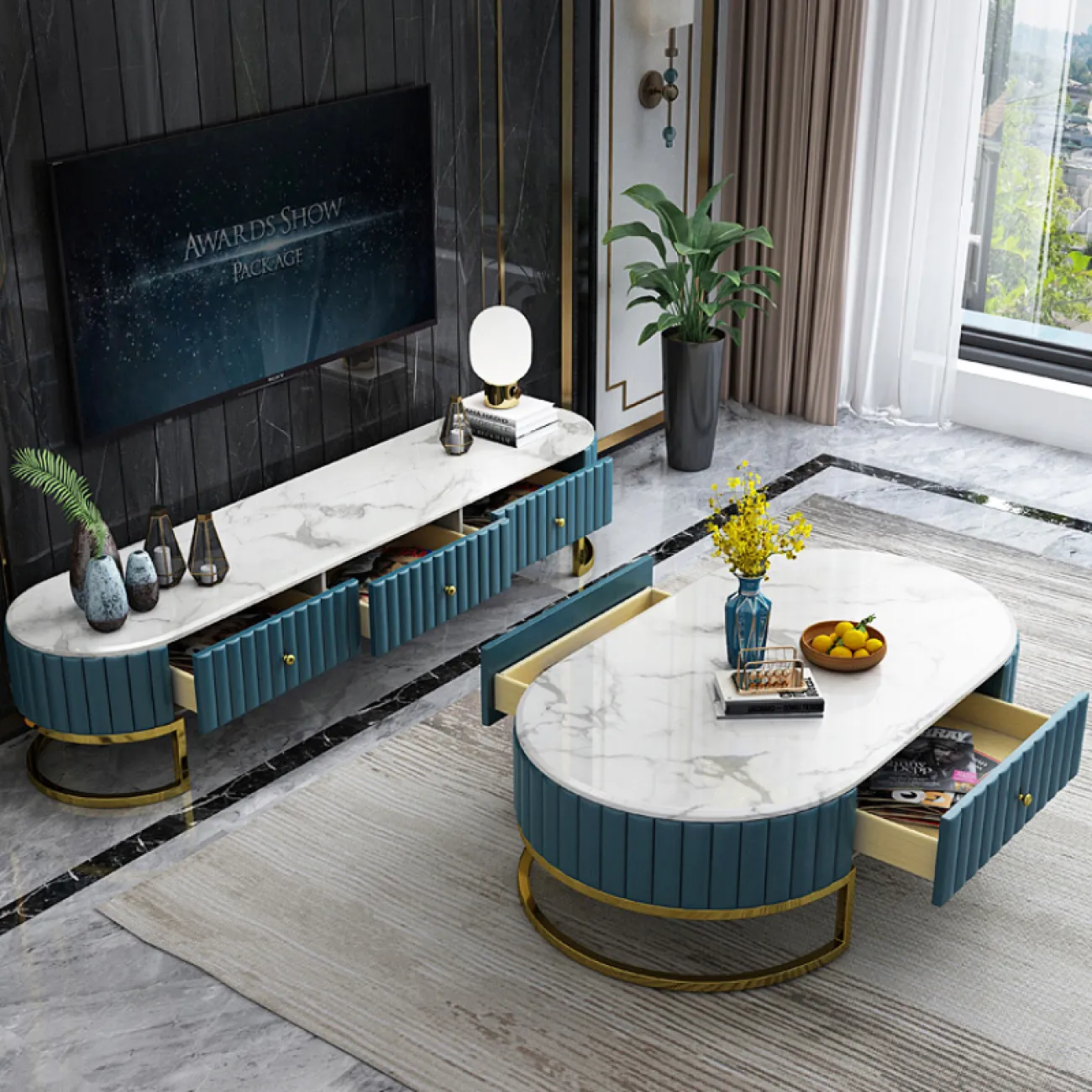 Дизайнерская ТВ-Тумба LaLume-AP002121