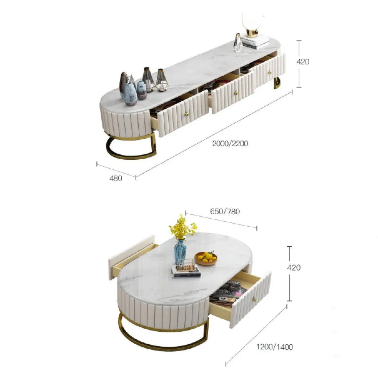 Дизайнерская ТВ-Тумба LaLume-AP002121