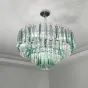 Подвесная стеклянная люстра в стиле постмодерн