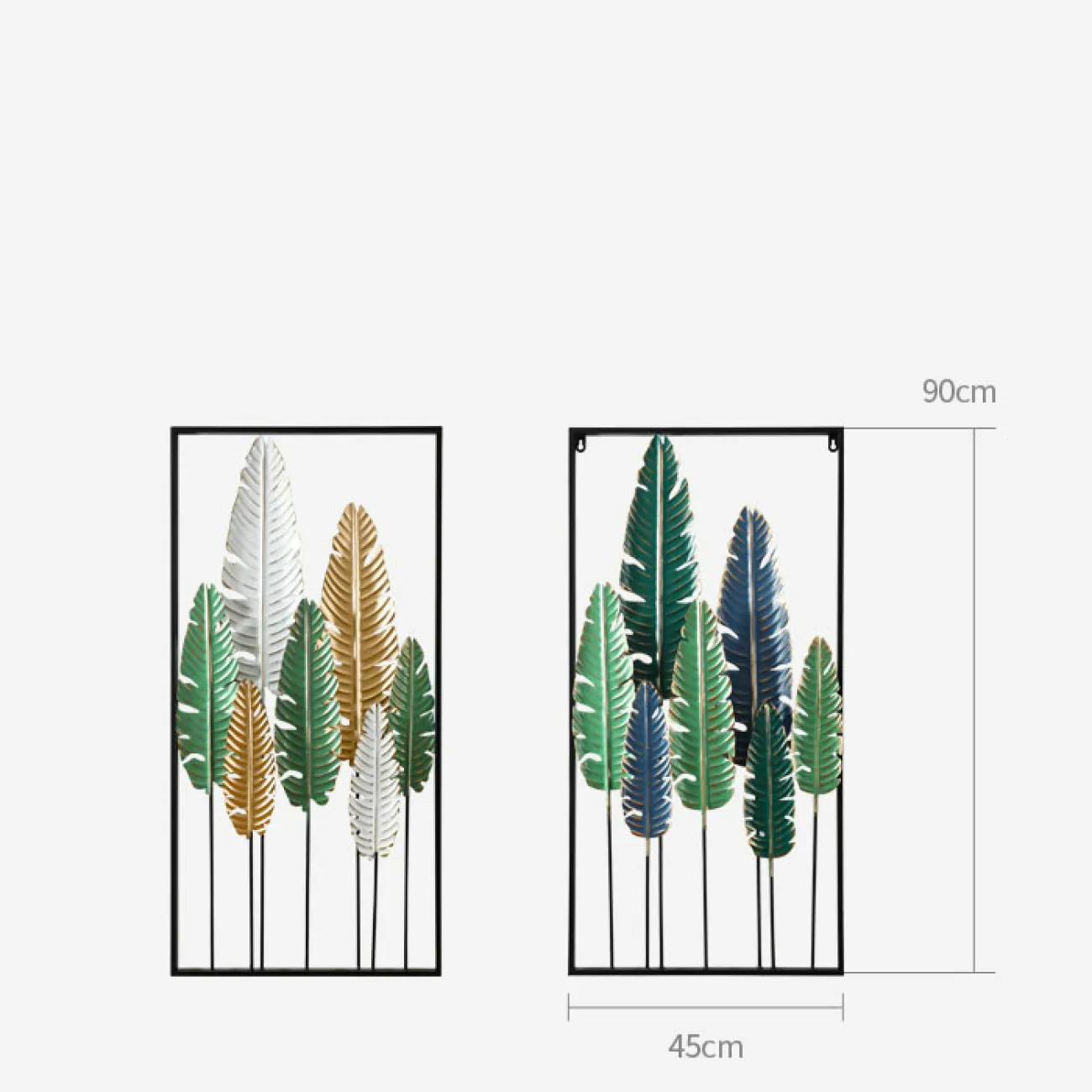 Настенный декор листья в рамке LaLume-KKK00137