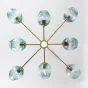 Люстра на штанге MARINE D104 12 lamps Gold/Blue от ImperiumLoft