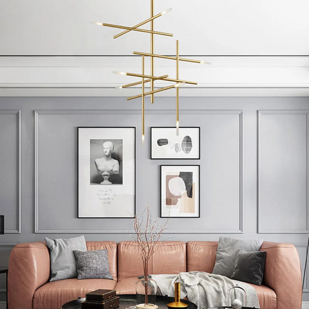 Подвесная люстра TRAVERSE H90 Black от ImperiumLoft Подвесная люстра TRAVERSE H90 Black от ImperiumLoft