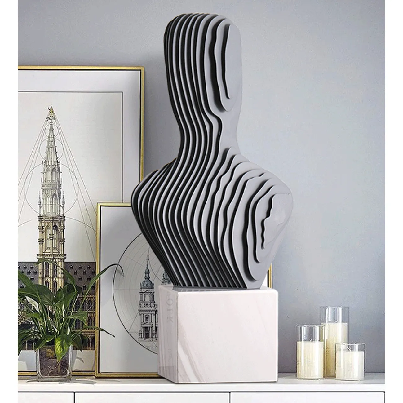 Дизайнерская скульптура  абстрактная фигура LaLume-SKT00106 