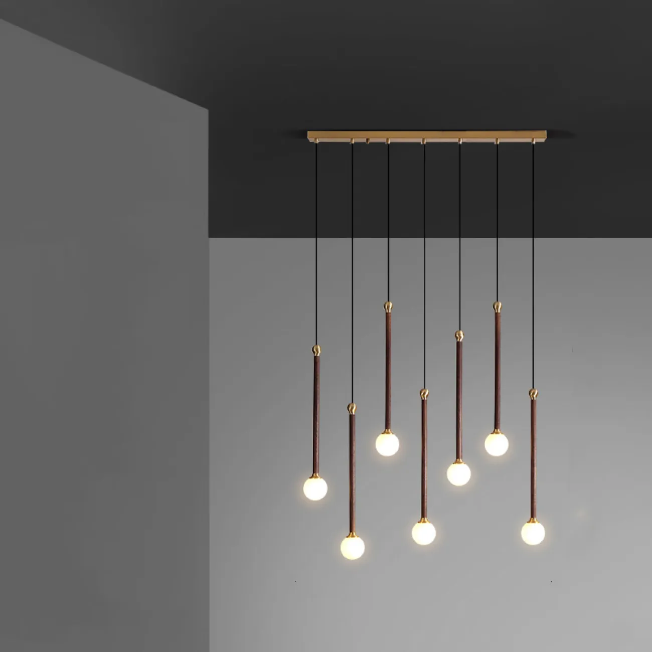 Подвесной светильник BAST MORE L8 Планка от ImperiumLoft