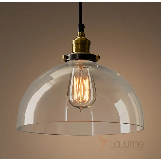 Подвесной светильник Loft Clear Glass SemiSphere Cloche от LaLume