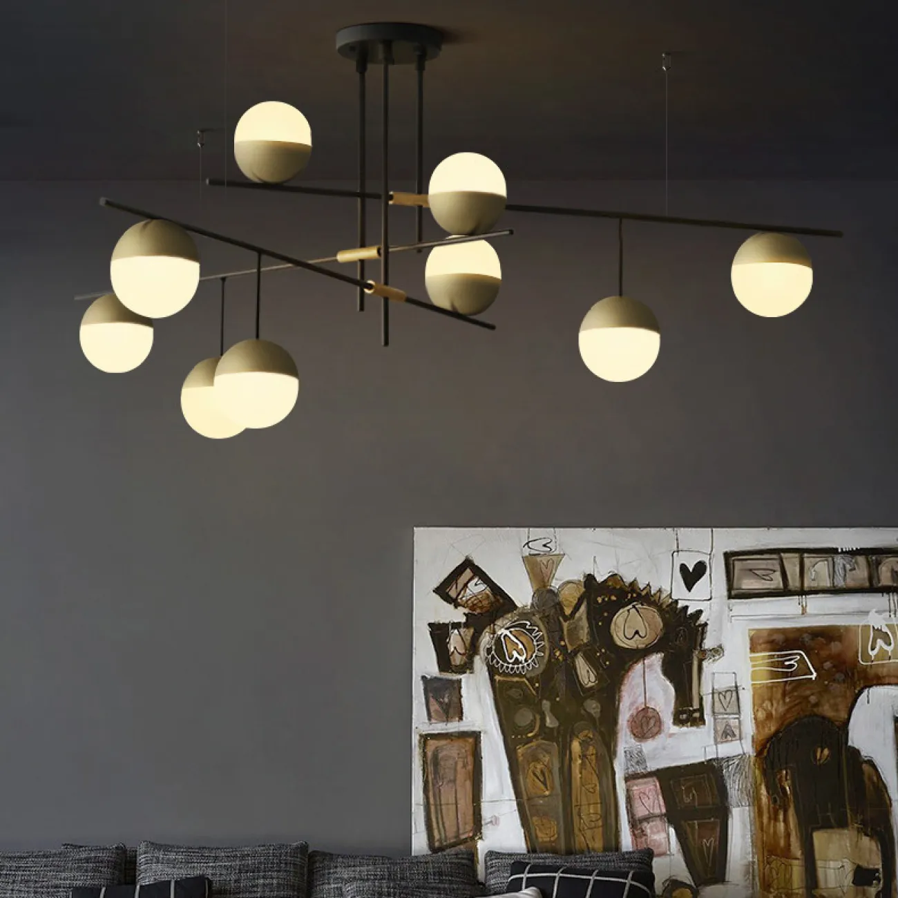 Люстра на штанге TECHNUM L140 от ImperiumLoft