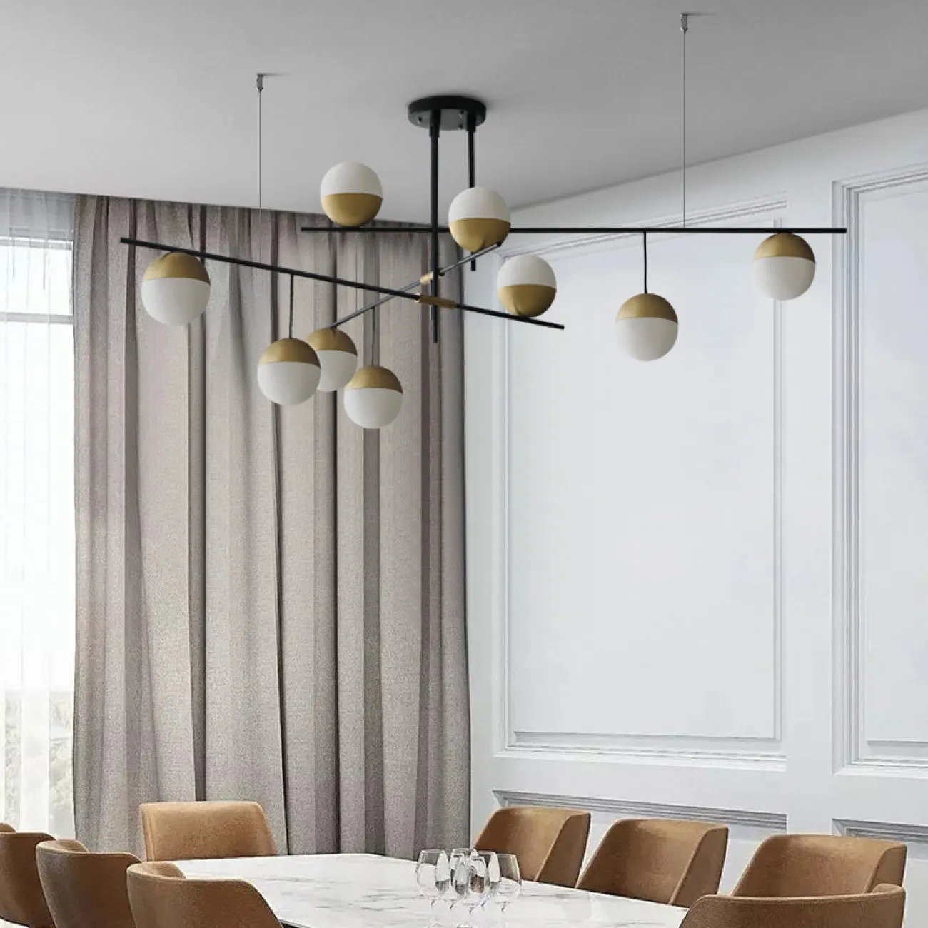 Люстра на штанге TECHNUM L140 от ImperiumLoft