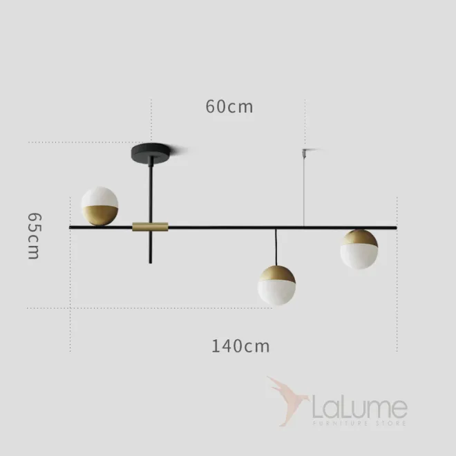 Люстра на штанге TECHNUM L140 от ImperiumLoft