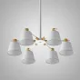 Потолочная люстра на штанге NATURA A WHITE 6 от ImperiumLoft
