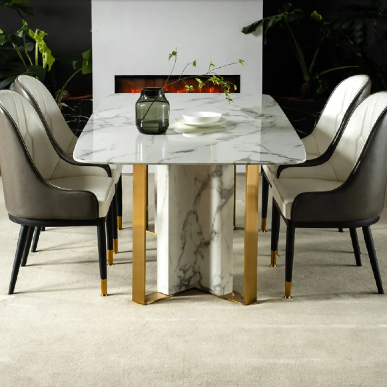 Дизайнерский обеденный стол LaLume-AZ00372 Дизайнерский обеденный стол LaLume-AZ00372