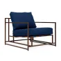 Кресло Kenn X Miller armchair Indigo and copper denim designed by Stephen Kenn and Simon Miller от LaLume