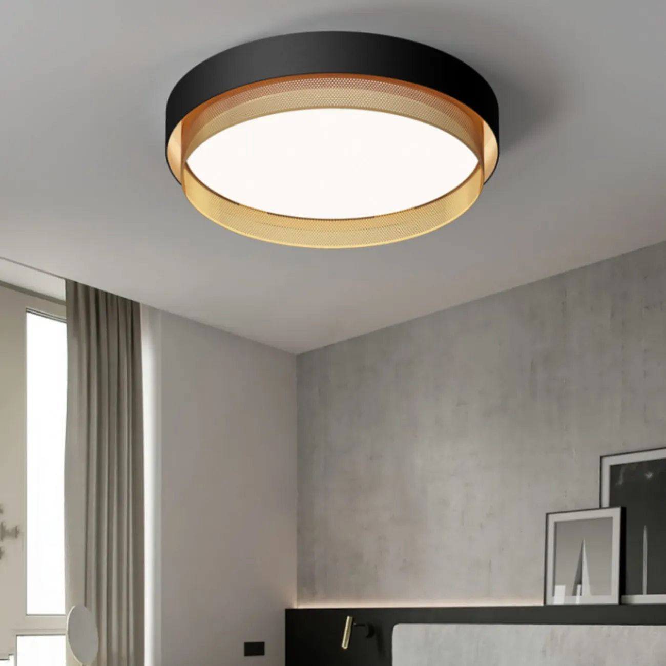 Потолочный светильник MALIA D55 White Brass Трехцветный свет от ImperiumLoft