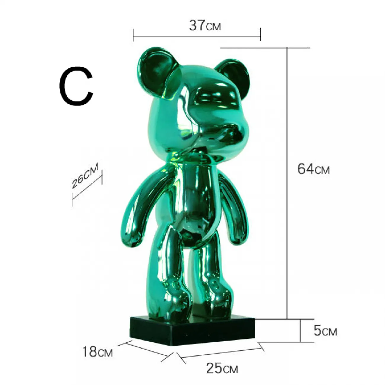 Дизайнерская скульптура кукла Kaws LaLume-SKT00191