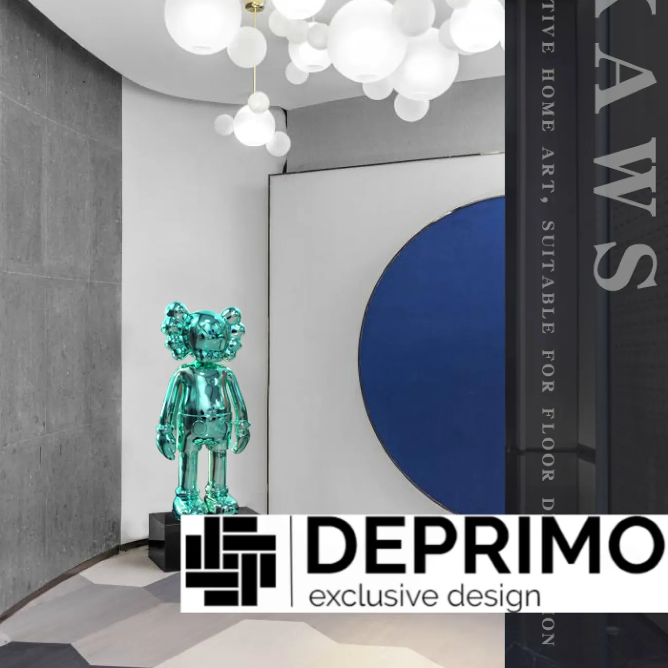 Дизайнерская скульптура кукла Kaws LaLume-SKT00191