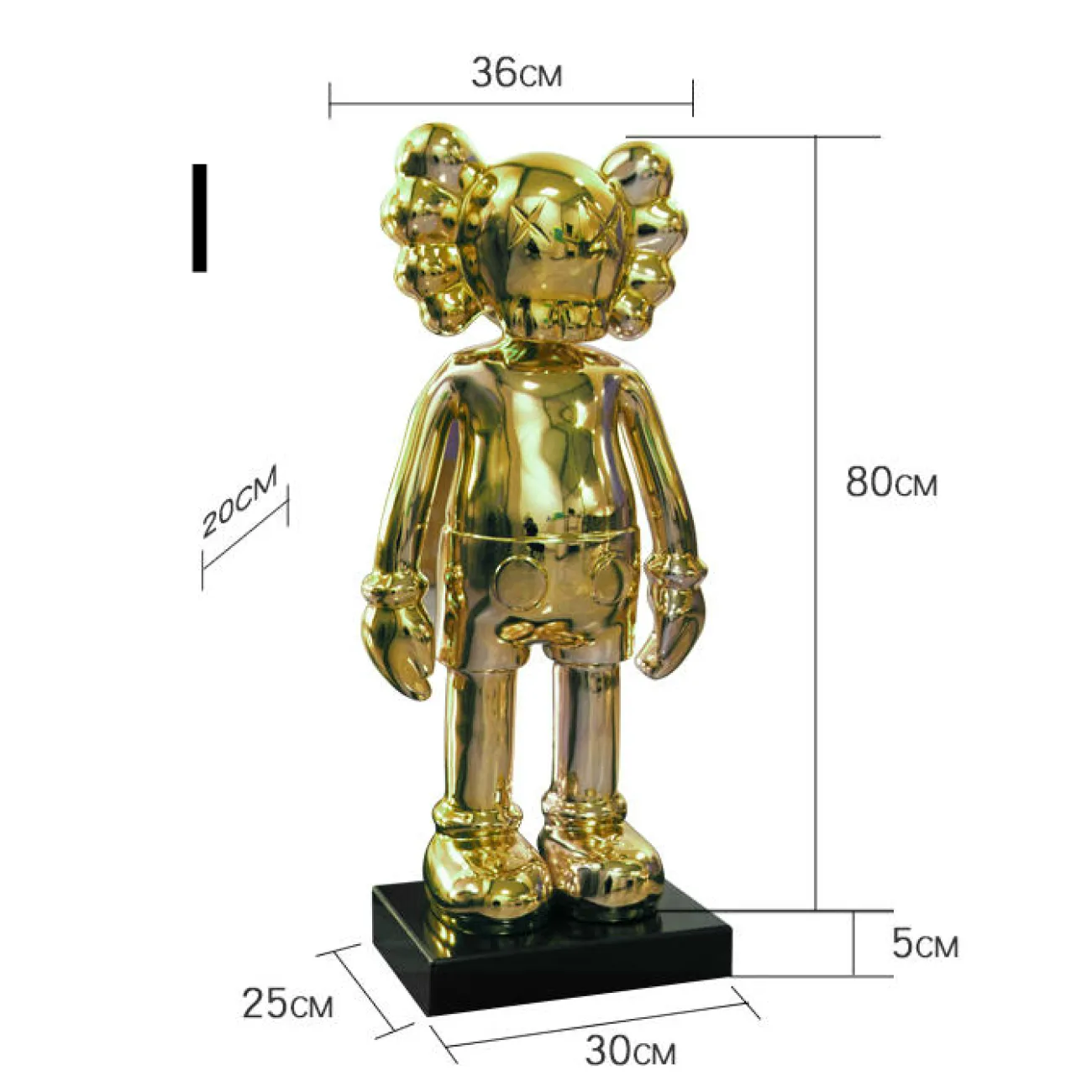 Дизайнерская скульптура кукла Kaws LaLume-SKT00191