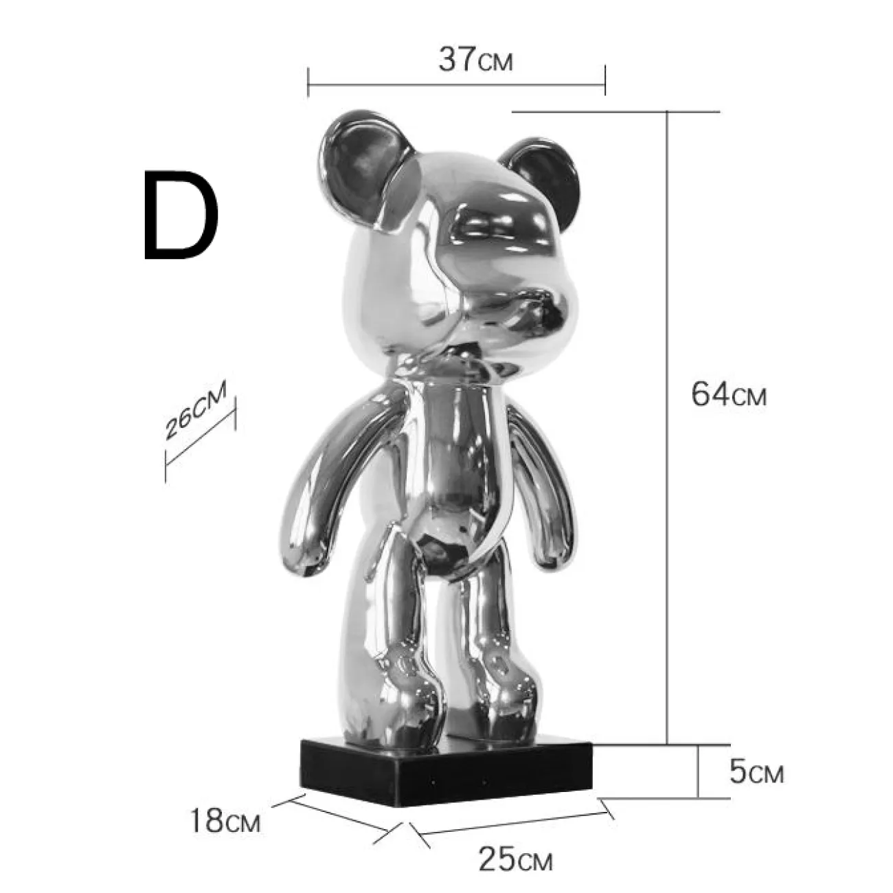 Дизайнерская скульптура кукла Kaws LaLume-SKT00191