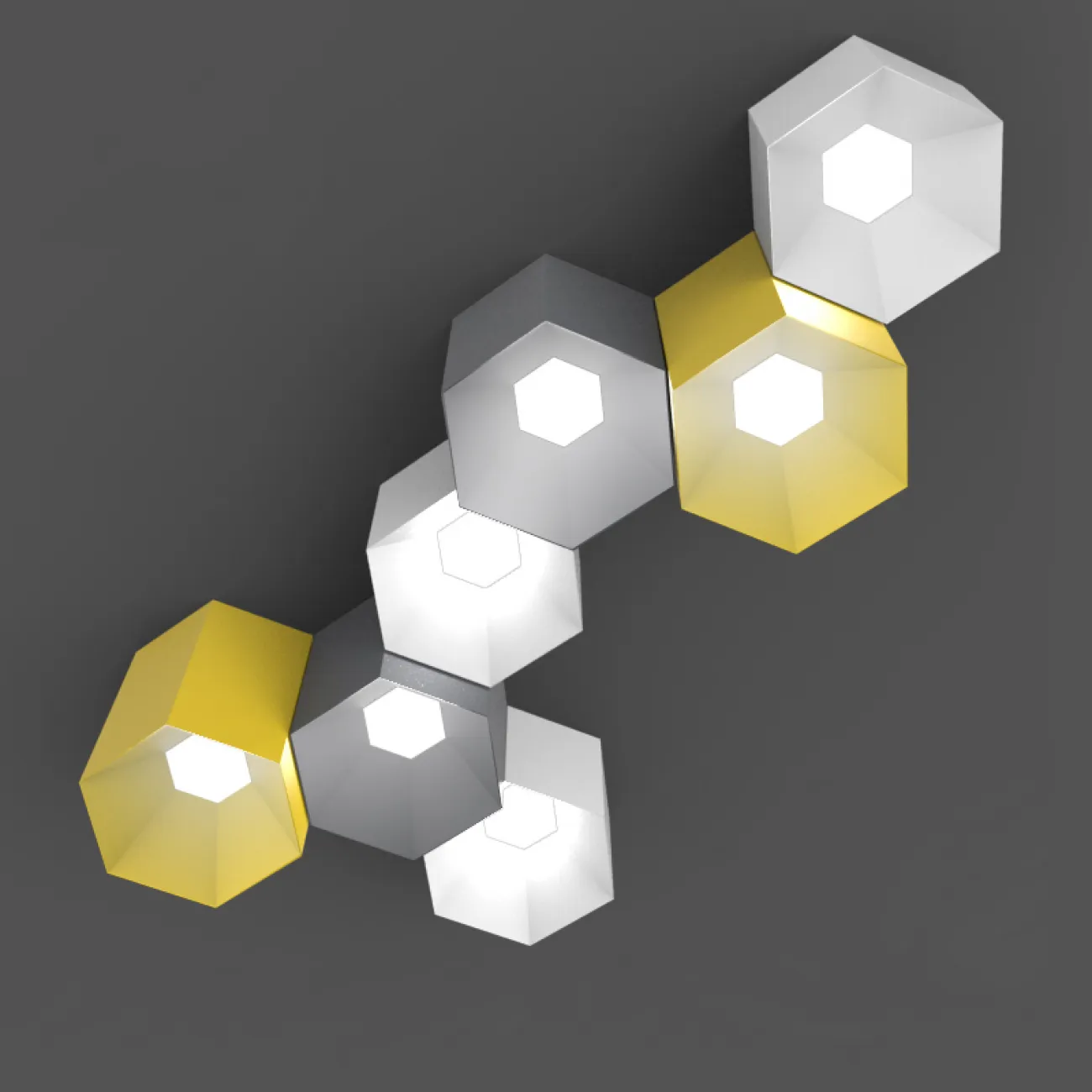 Потолочный светильник HEXAGON B от ImperiumLoft