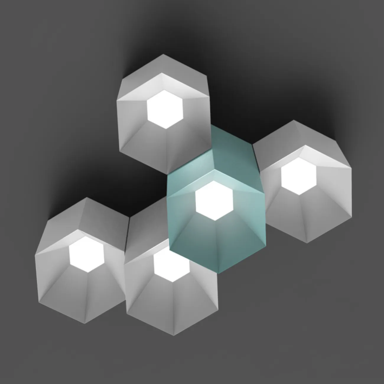 Потолочный светильник HEXAGON B от ImperiumLoft