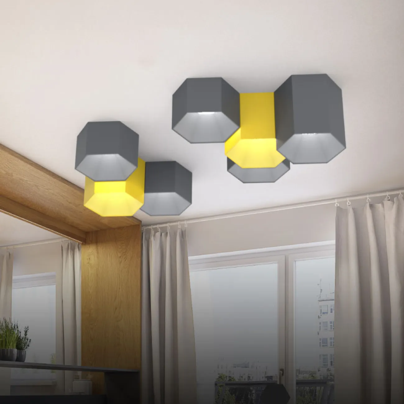 Потолочный светильник HEXAGON B от ImperiumLoft Потолочный светильник HEXAGON B от ImperiumLoft