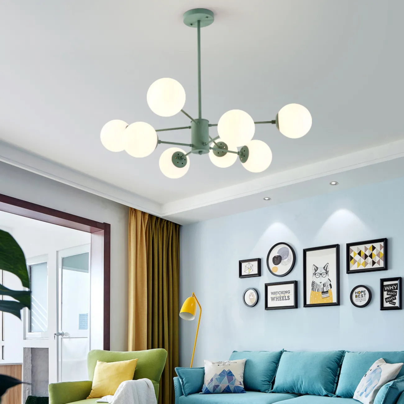 Люстра на штанге BALLS LIGHT от ImperiumLoft