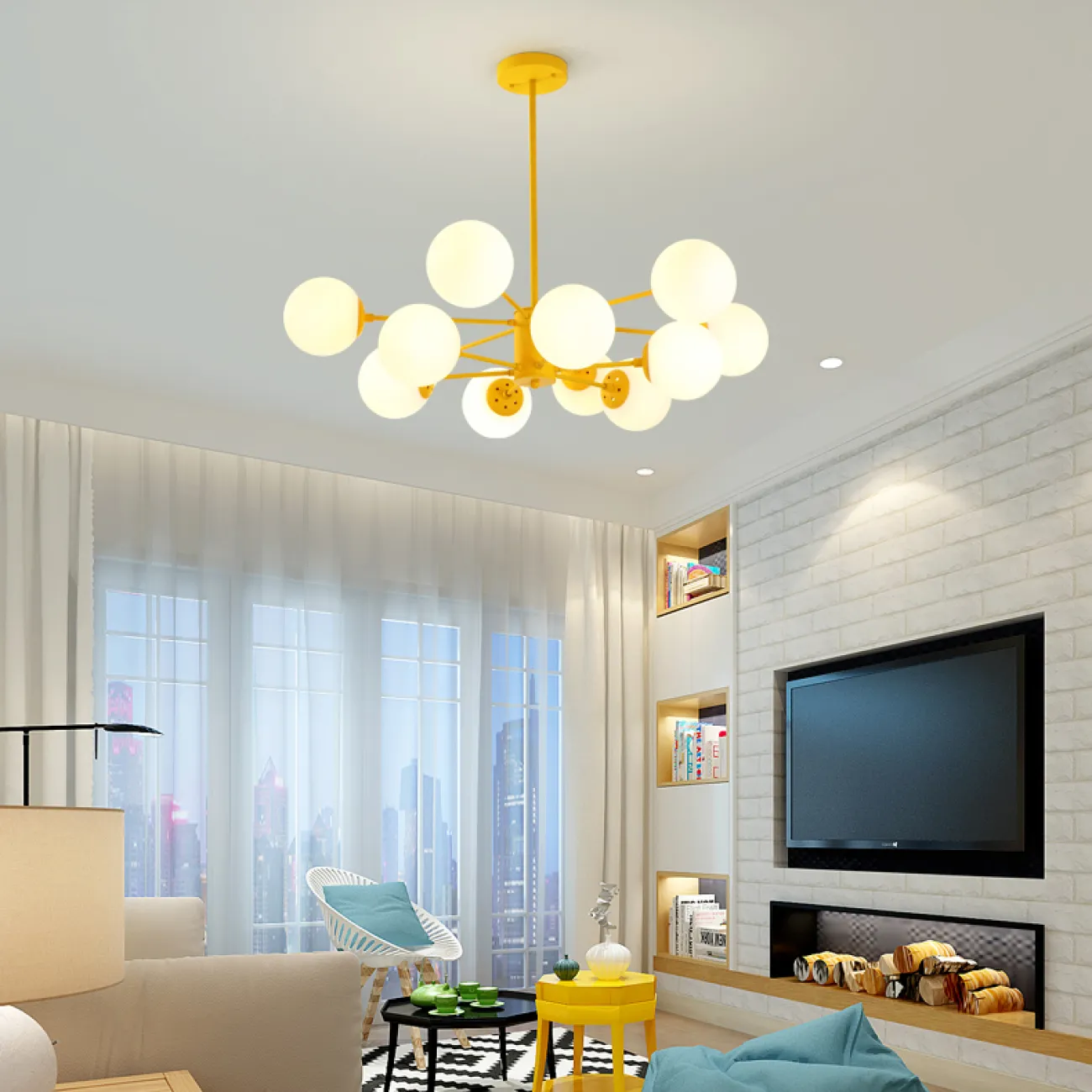 Люстра на штанге BALLS LIGHT от ImperiumLoft