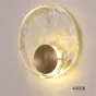Настенный светодиодный светильник с дисковидным рельефным рассеивателем из хрусталя и круглым металлическим креплением LONA D20 4000К