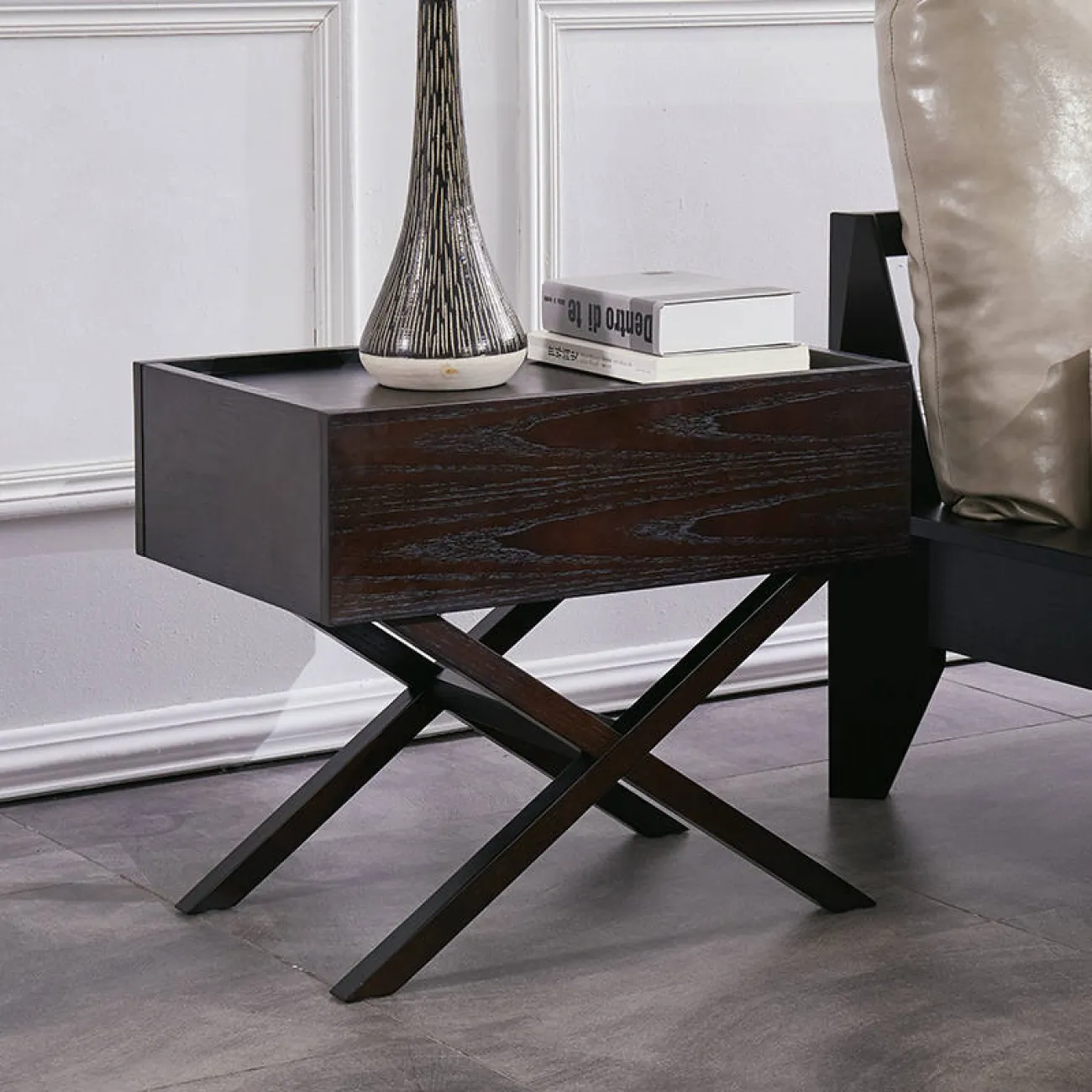 Дизайнерская прикроватная тумба - LaLume-TT00126