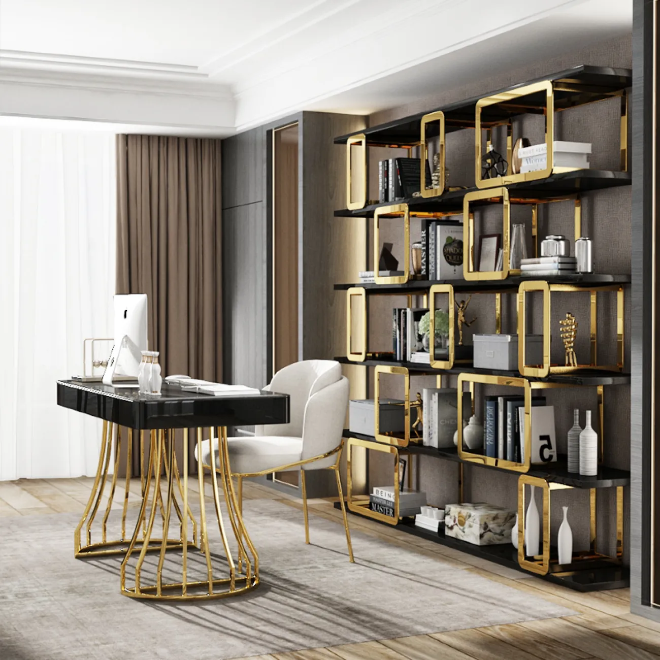 Дизайнерский стеллаж LaLume-HH00105 Дизайнерский стеллаж LaLume-HH00105