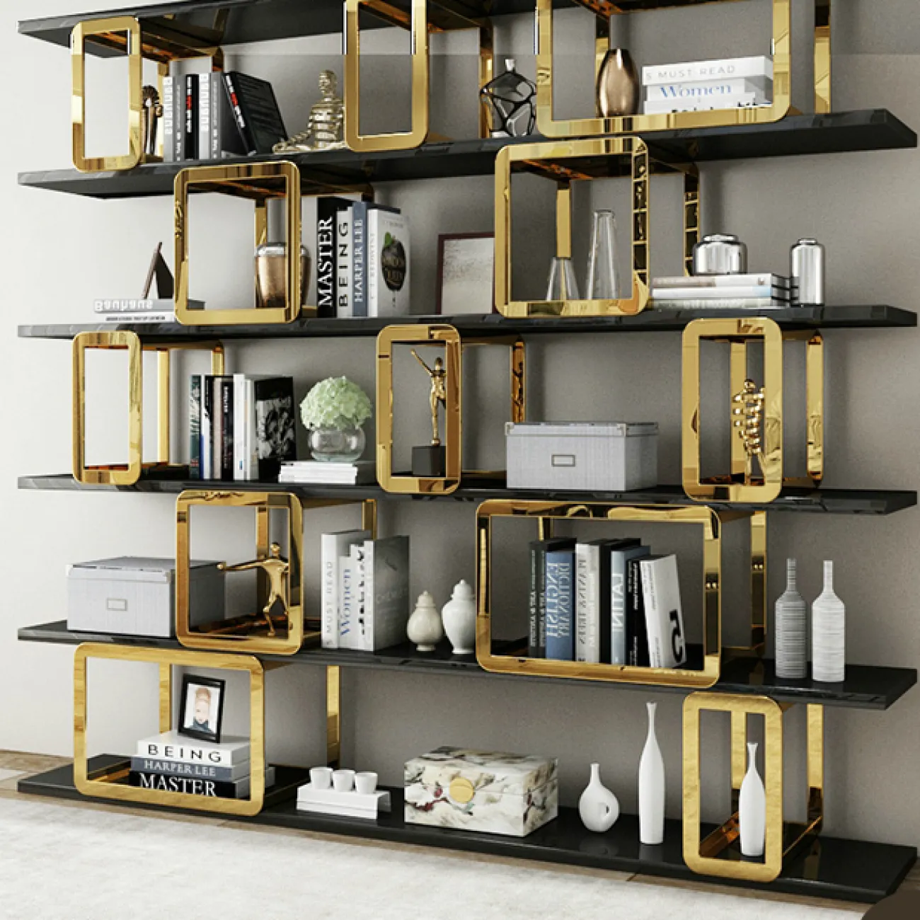 Дизайнерский стеллаж LaLume-HH00105 Дизайнерский стеллаж LaLume-HH00105