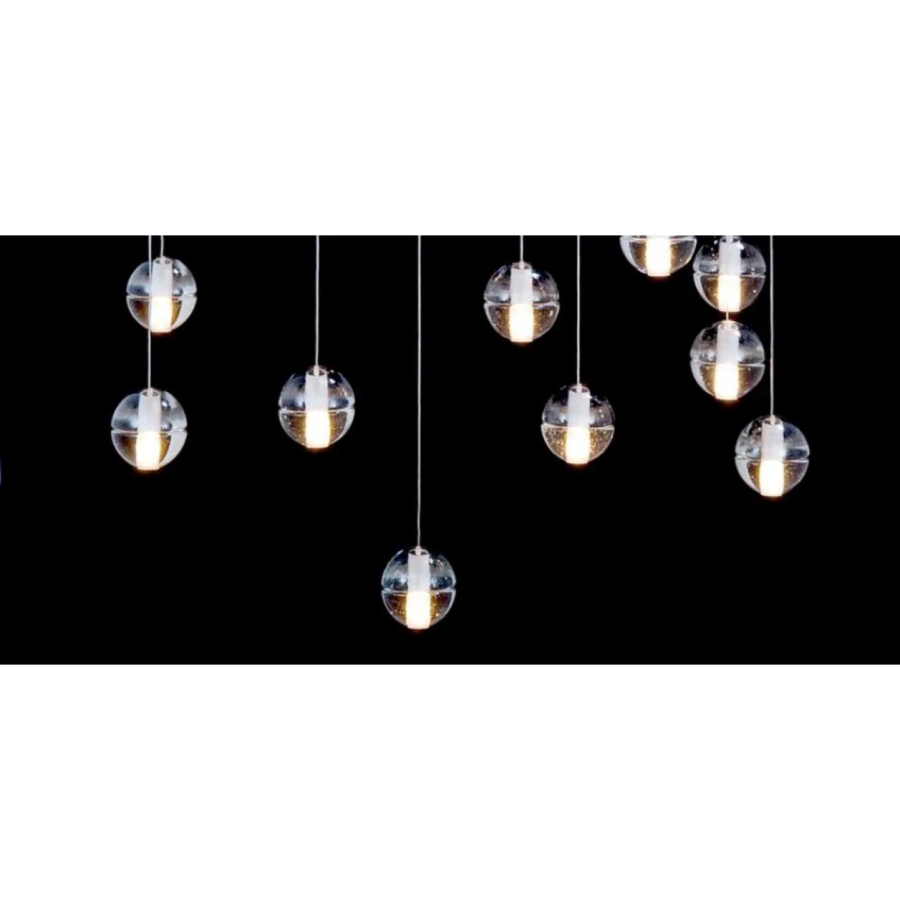 Bocci Led Crystal Glass Ball 14 designed by Omer Arbel in 2005 от LaLume