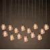 Люстра Bocci 14.14 Rectangle Pendant Chandelier Led Crystal Glass на прямоугольной планке