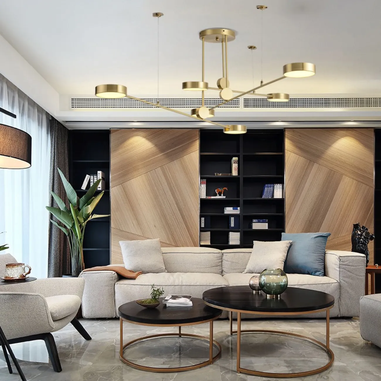 Подвесная люстра TECHNUM LED GOLD от ImperiumLoft