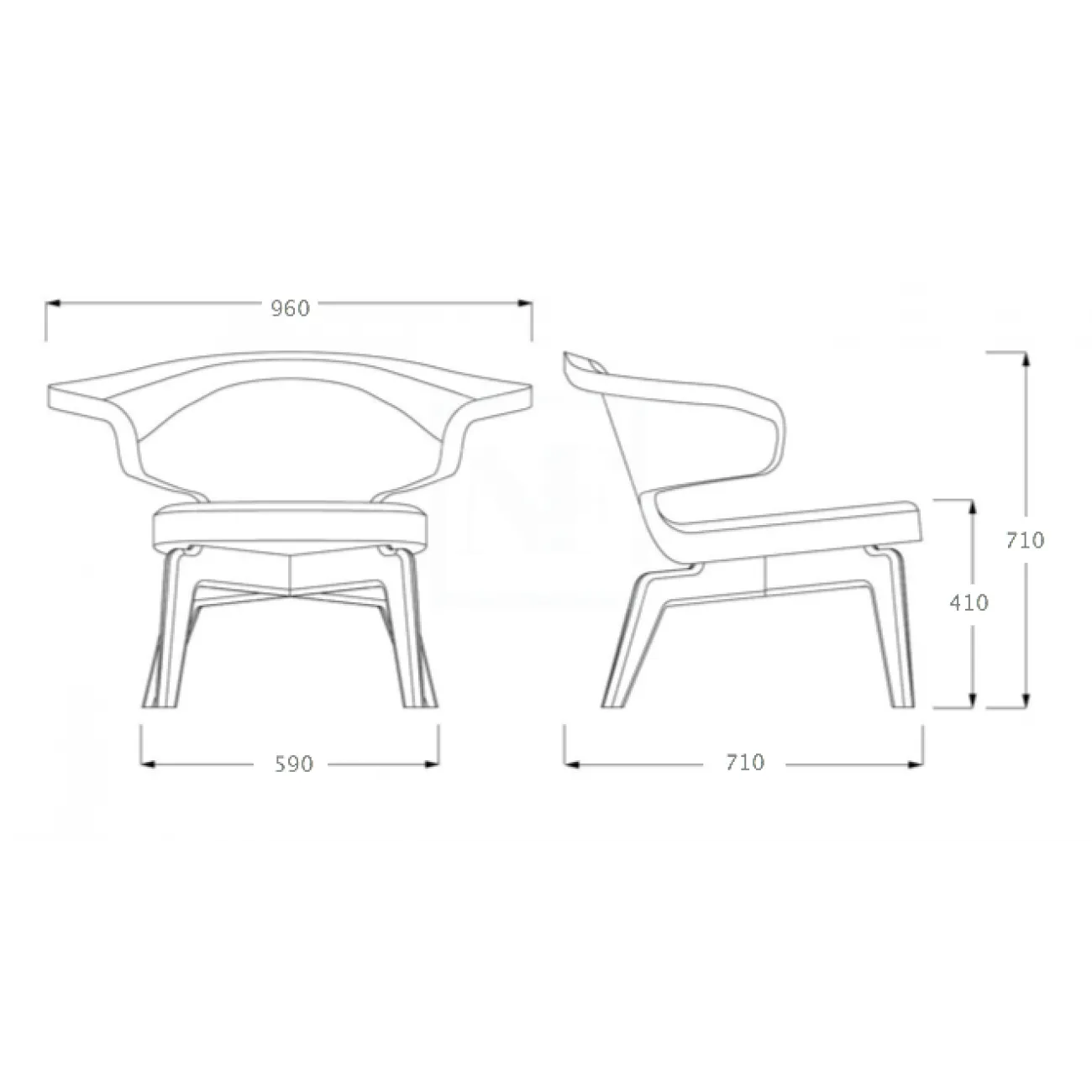 Кресло Munich Lounge Chair designed by Sauerbruch Hutton duet		 in 2009 от LaLume