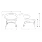 Кресло Munich Lounge Chair designed by Sauerbruch Hutton duet		 in 2009 от LaLume