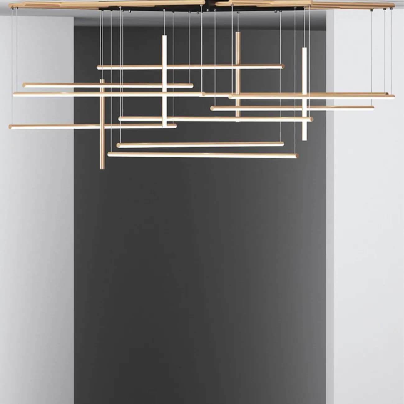 Потолочная люстра INLET C Rose Gold от ImperiumLoft