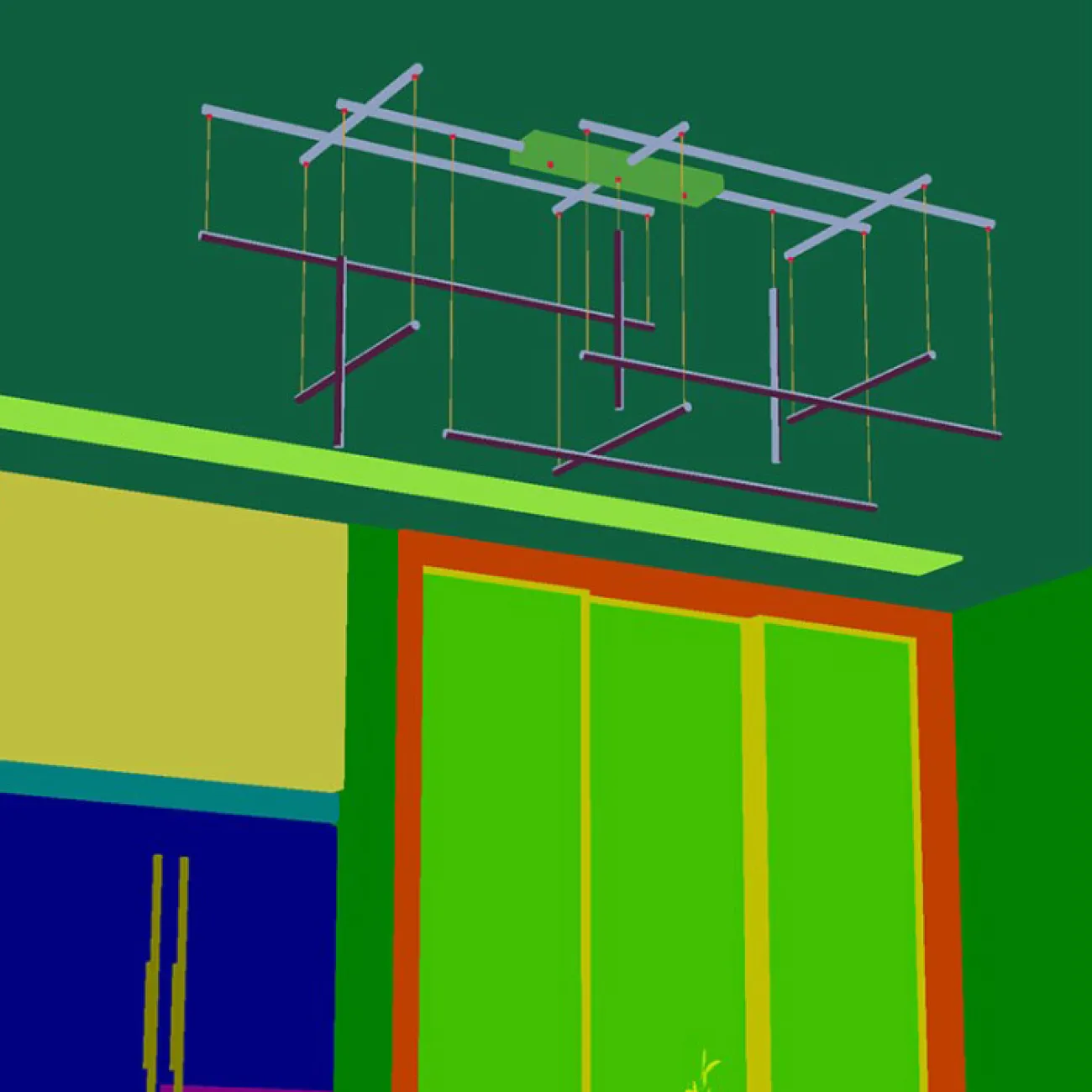 Потолочная люстра INLET D Rose Gold от ImperiumLoft