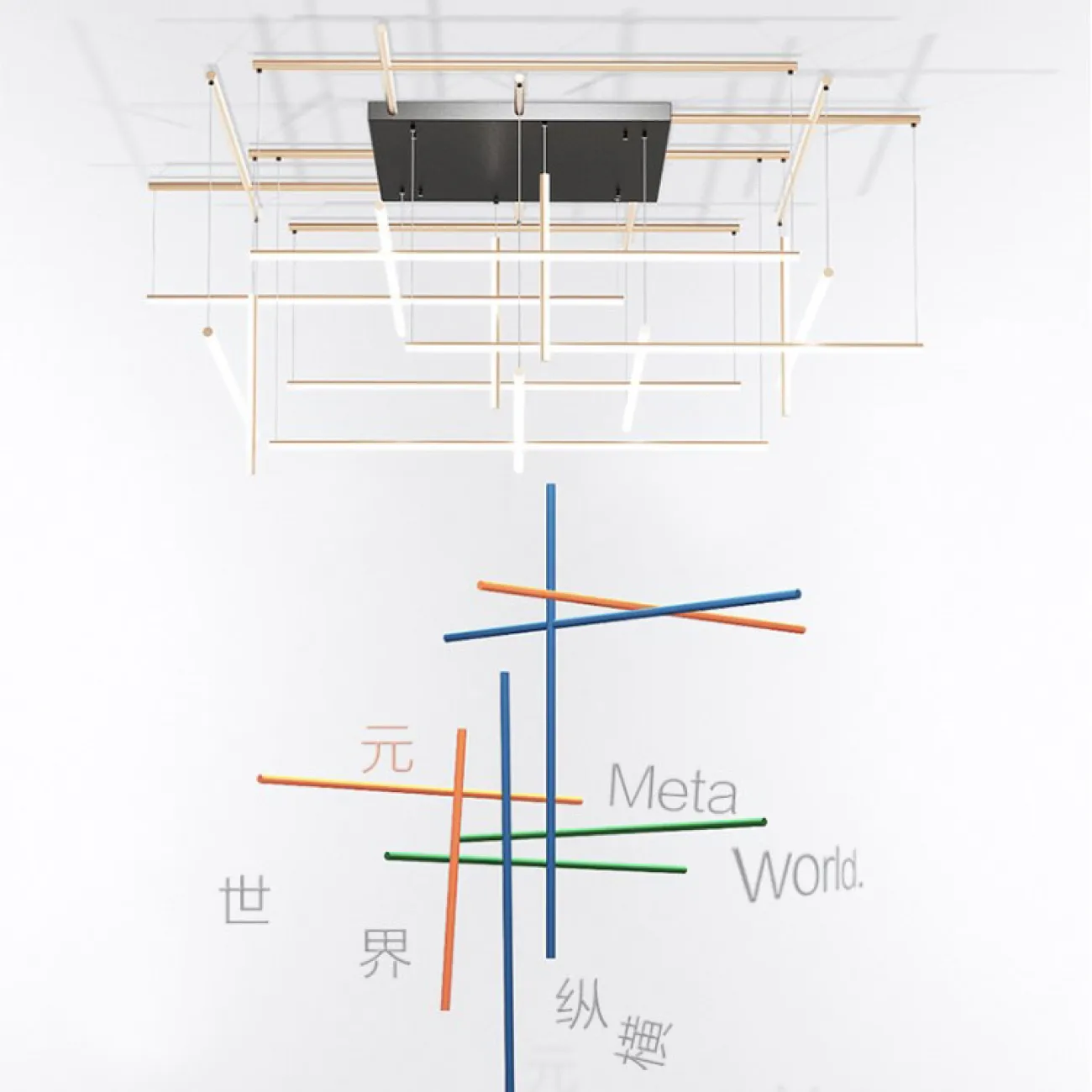 Потолочная люстра INLET D Rose Gold от ImperiumLoft