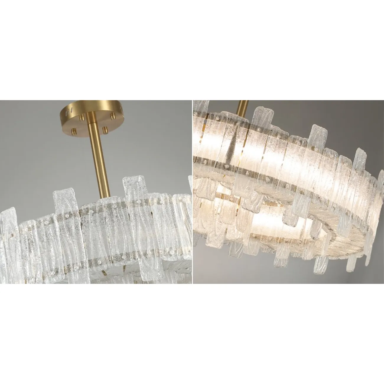 Люстра Circle Cogs Frosty Glass