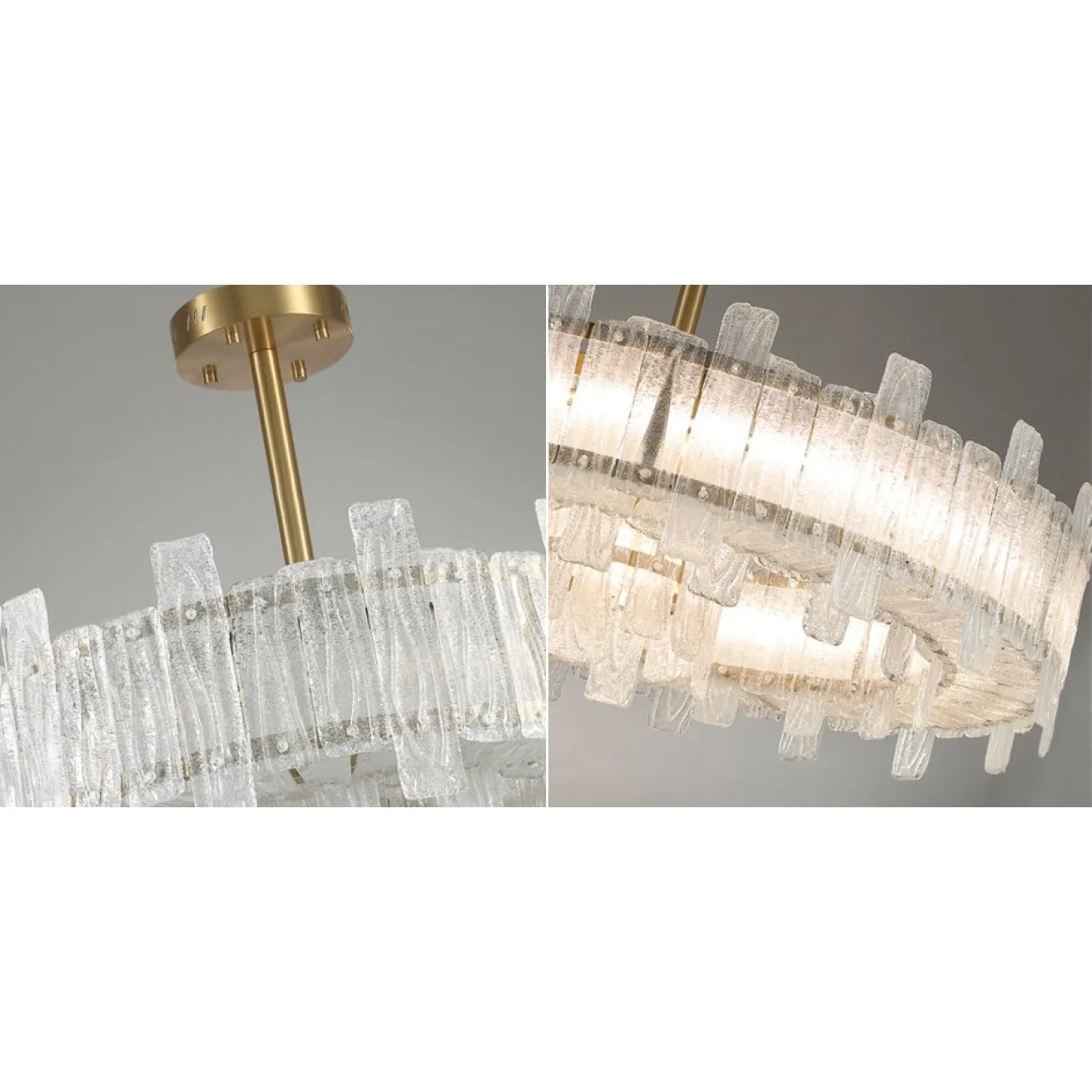 Люстра Circle Cogs Frosty Glass